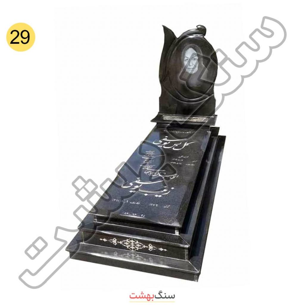 سنگ قبر باکس دار گرانیت تویسرکان مشکی براق 29