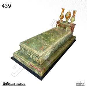 سنگ مزار مرمر لاکچری سبز کرمان | کد 439