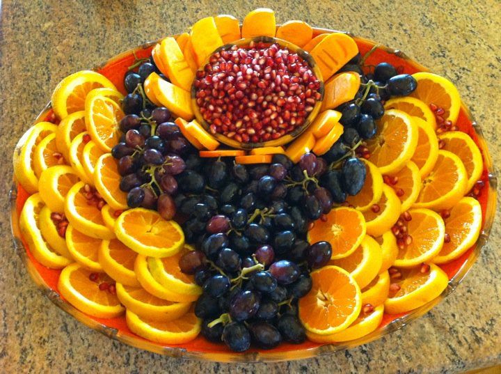 تزئین میوه های زمستانی برای مراسم ختم