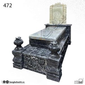 سنگ قبر مرمر کرمان 160 در 60 | کد 472